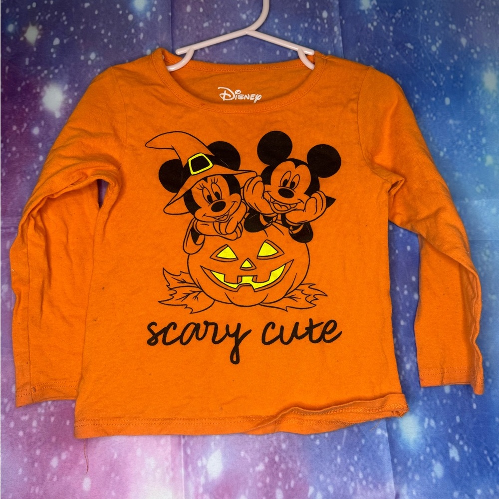Mickey & Minnie Halloween scary cute long sleeve shirt 🛍